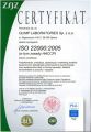 ISO 9001:2000, ISO 22000:2005